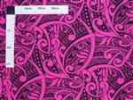 Tribal Tattoo Fuchsia Poly Cotton Trans-Pacific Textiles, Ltd. / TPTEX Tribal Tattoo Fuchsia Poly Cotton LW-24-937